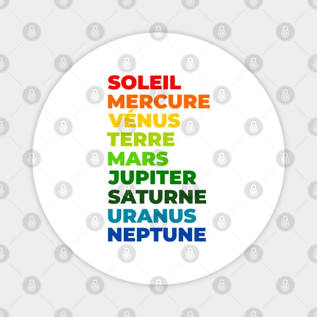 Le system solaire Magnet by T-Shirts Zone